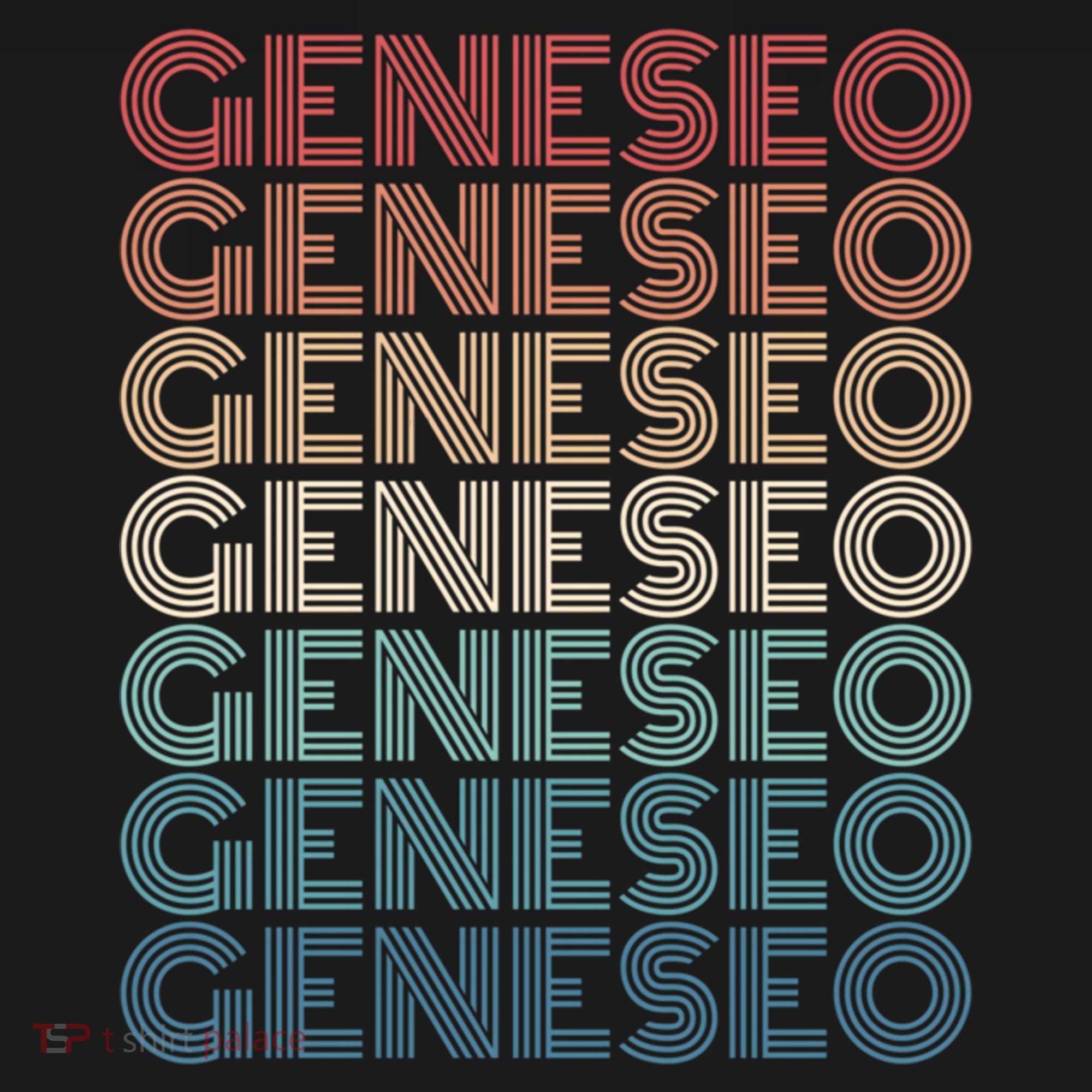 Retro Geneseo New York Gift Backpack