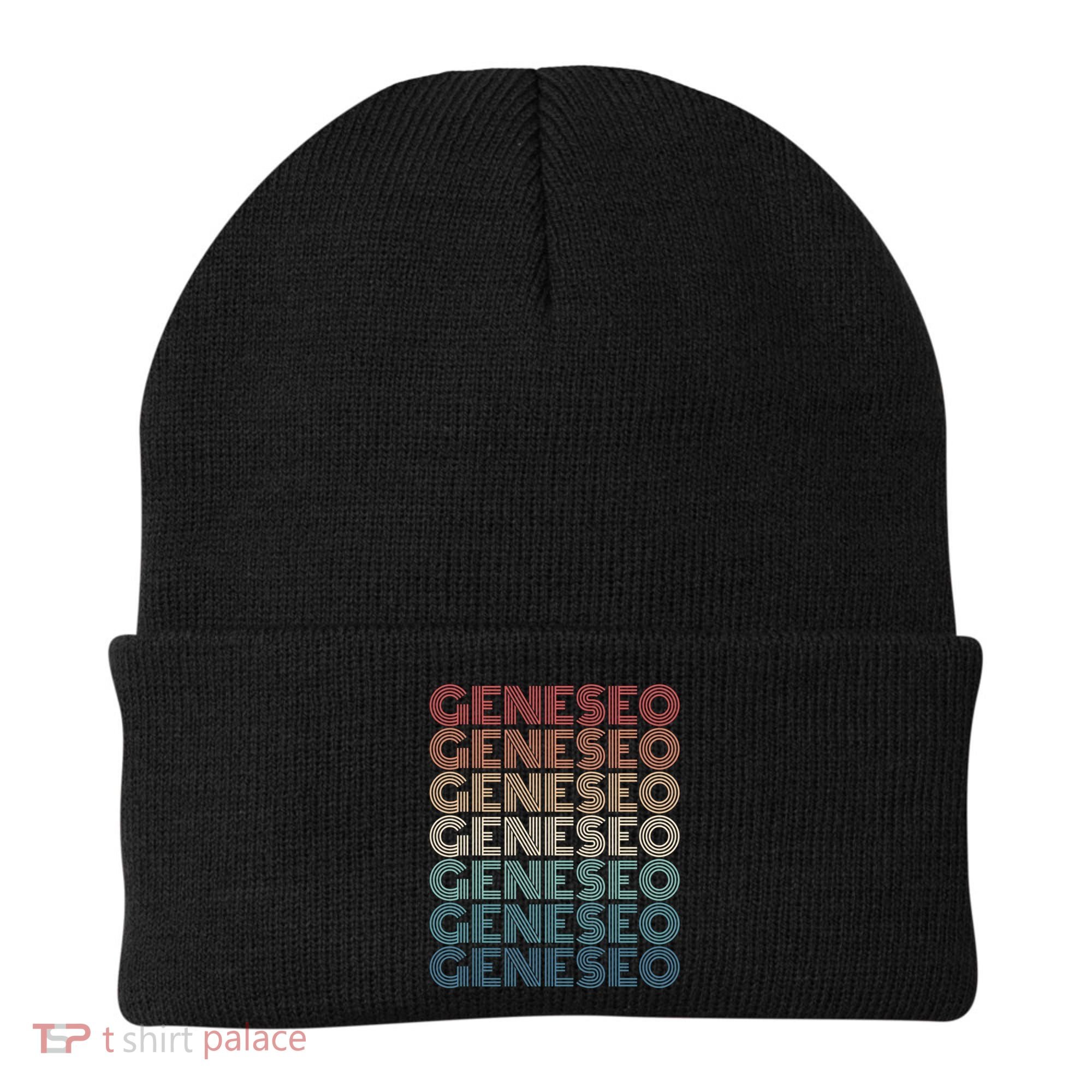 Retro Geneseo New York Gift Beanie