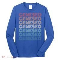 Retro Geneseo New York Gift Long Sleeve Shirt thumb 0