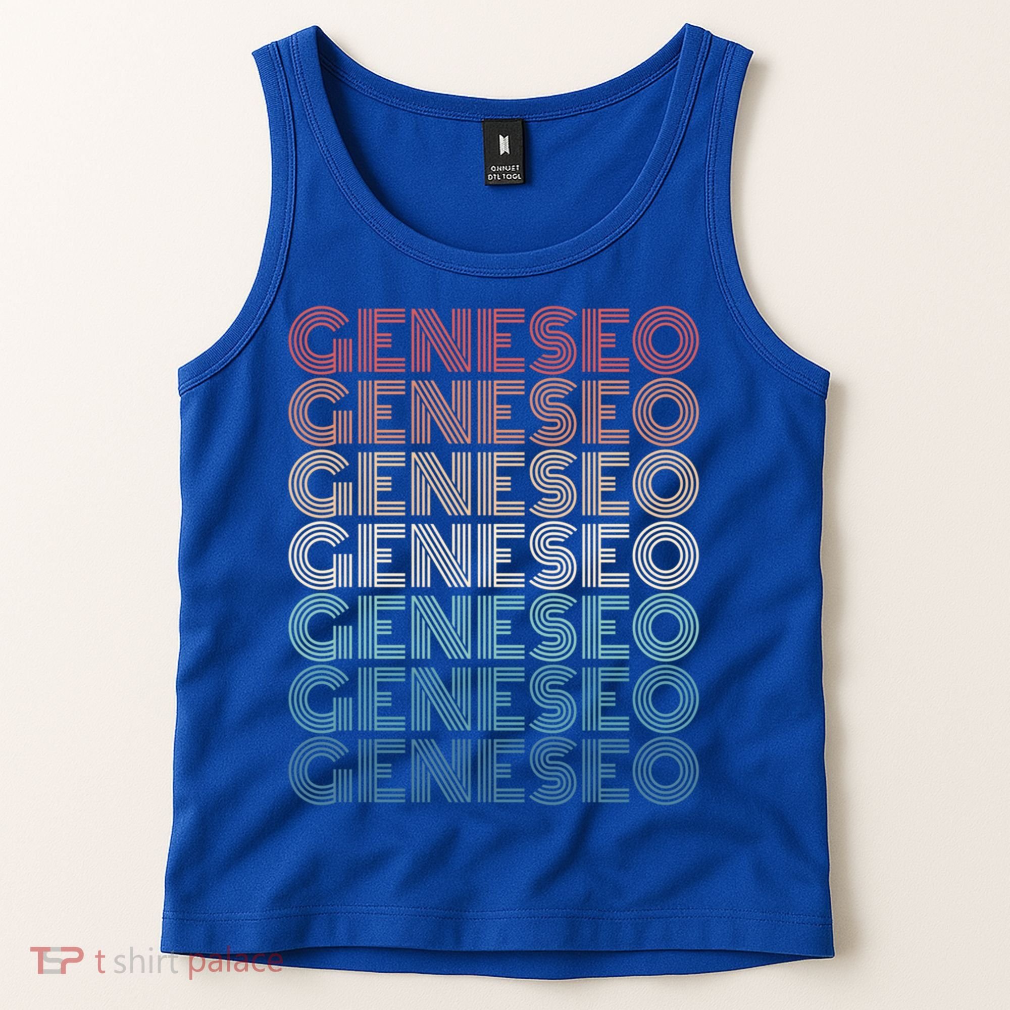 Retro Geneseo New York Gift Tank Top
