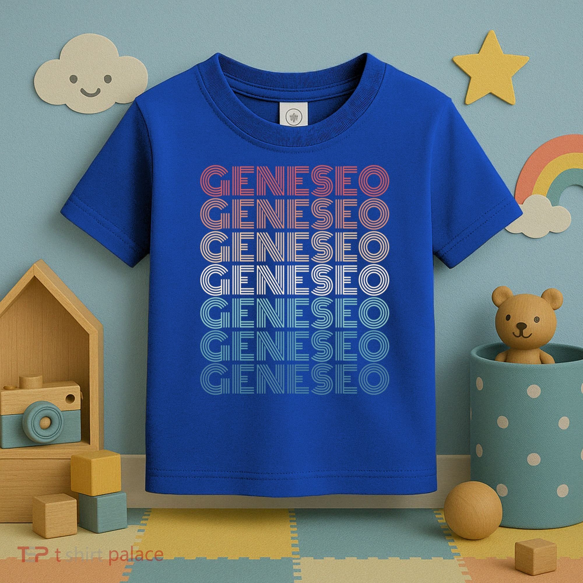 Retro Geneseo New York Gift Toddler T-Shirt