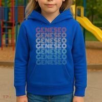 Retro Geneseo New York Gift Kids Hoodie thumb 3