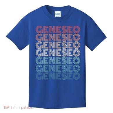 Retro Geneseo New York Gift Kids T-Shirt
