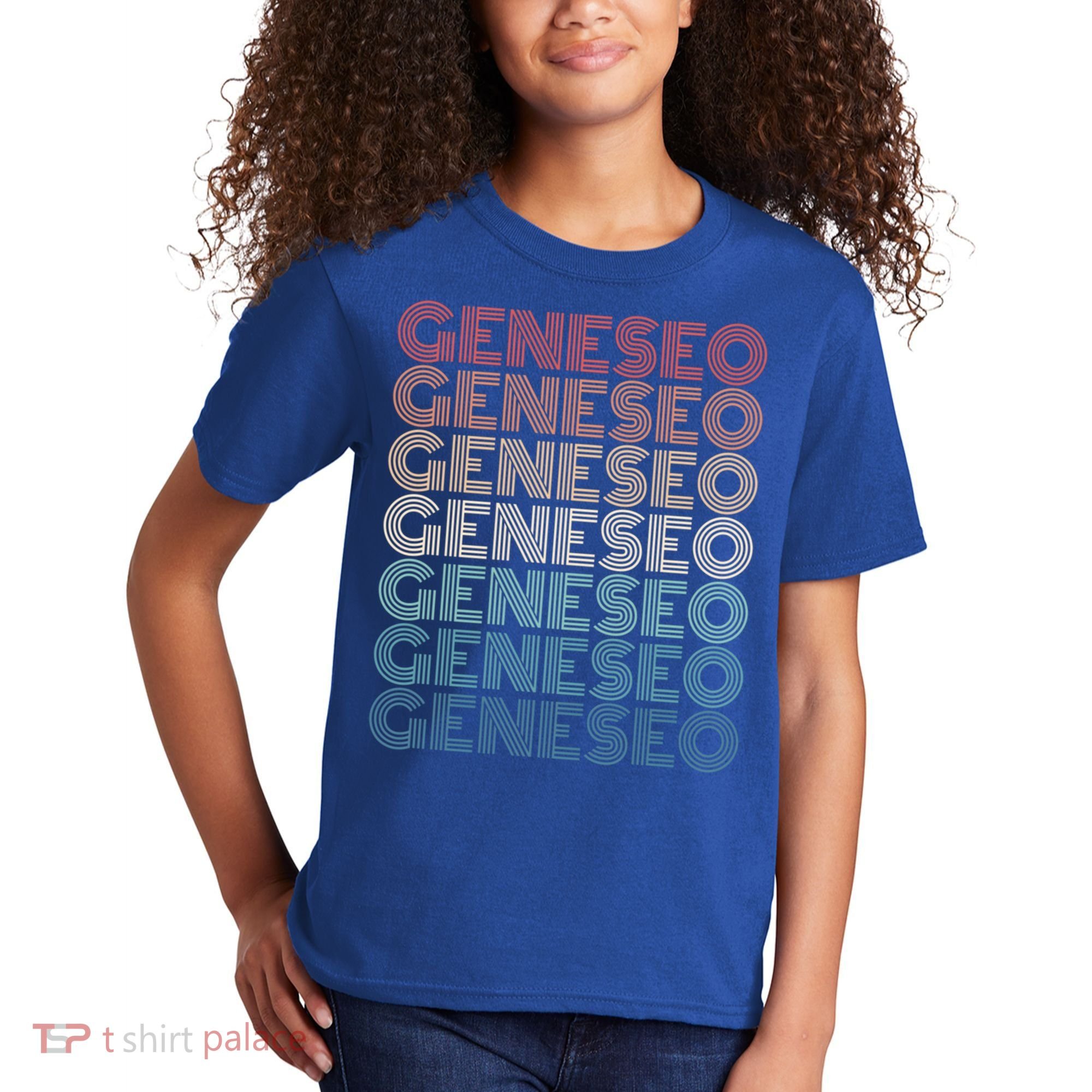 Retro Geneseo New York Gift Kids T-Shirt