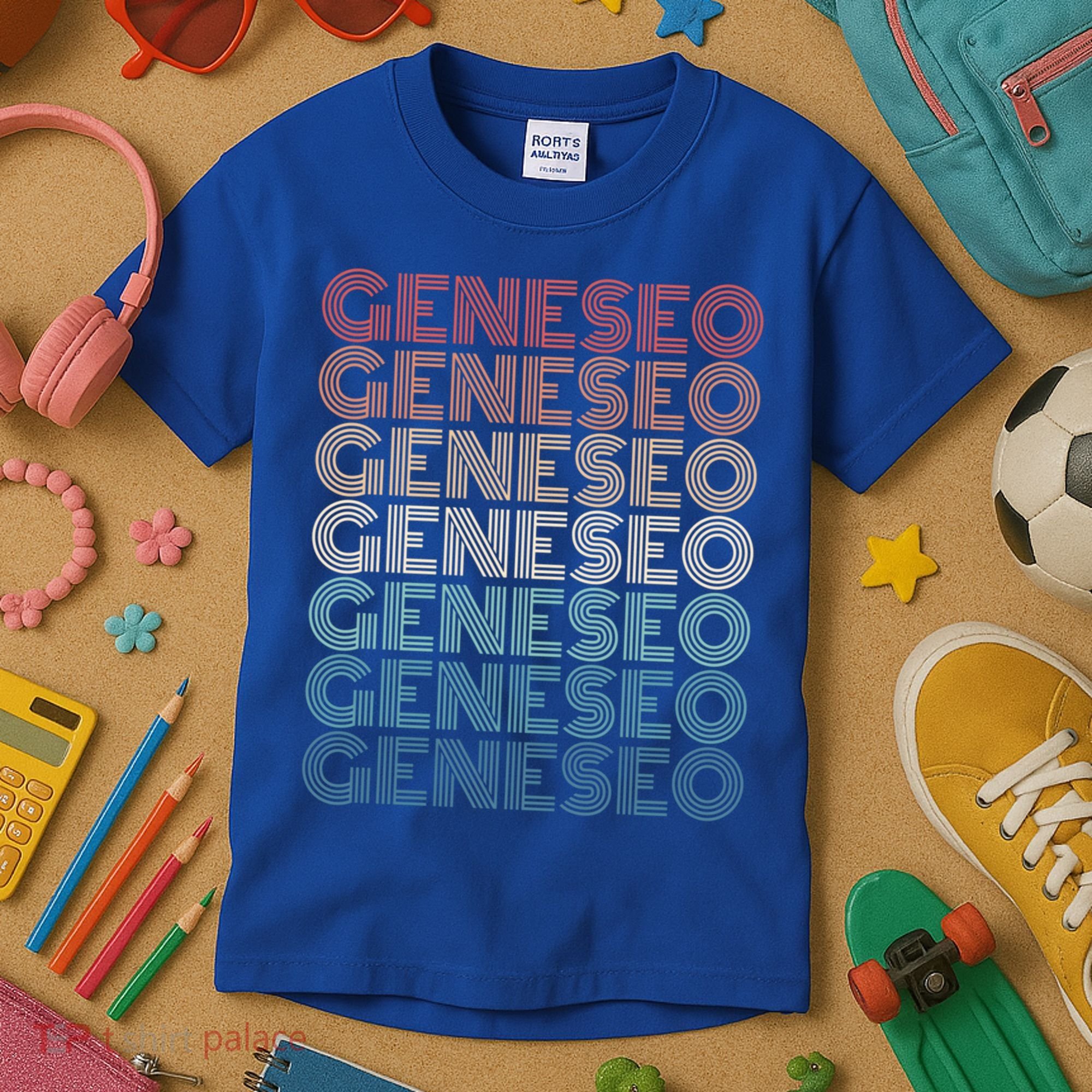 Retro Geneseo New York Gift Kids T-Shirt