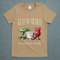Retro Gulf Of Mexico Social Club Progressive Liberal T-Shirt thumb 5