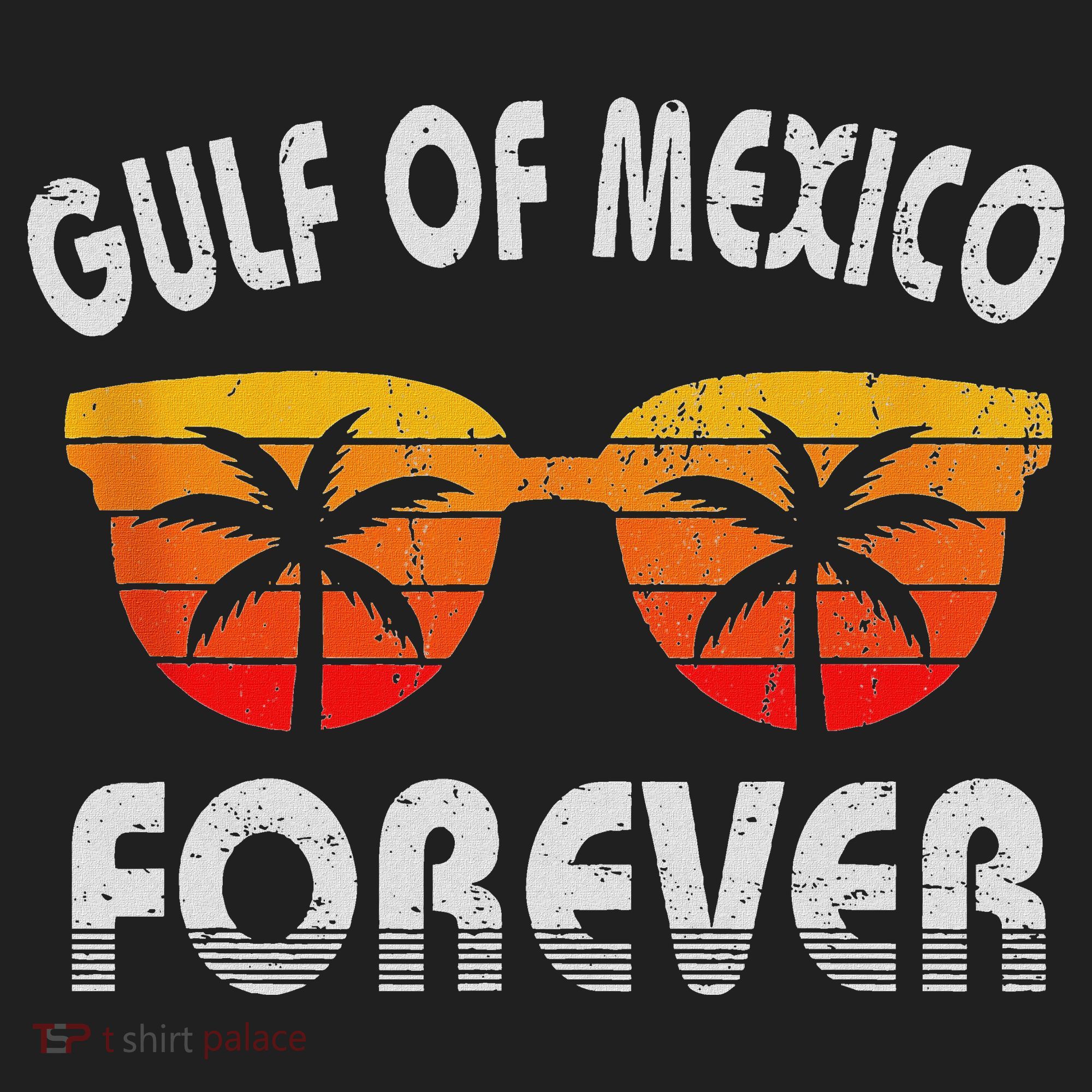 Retro Gulf Of Mexico Forever Golf Towel
