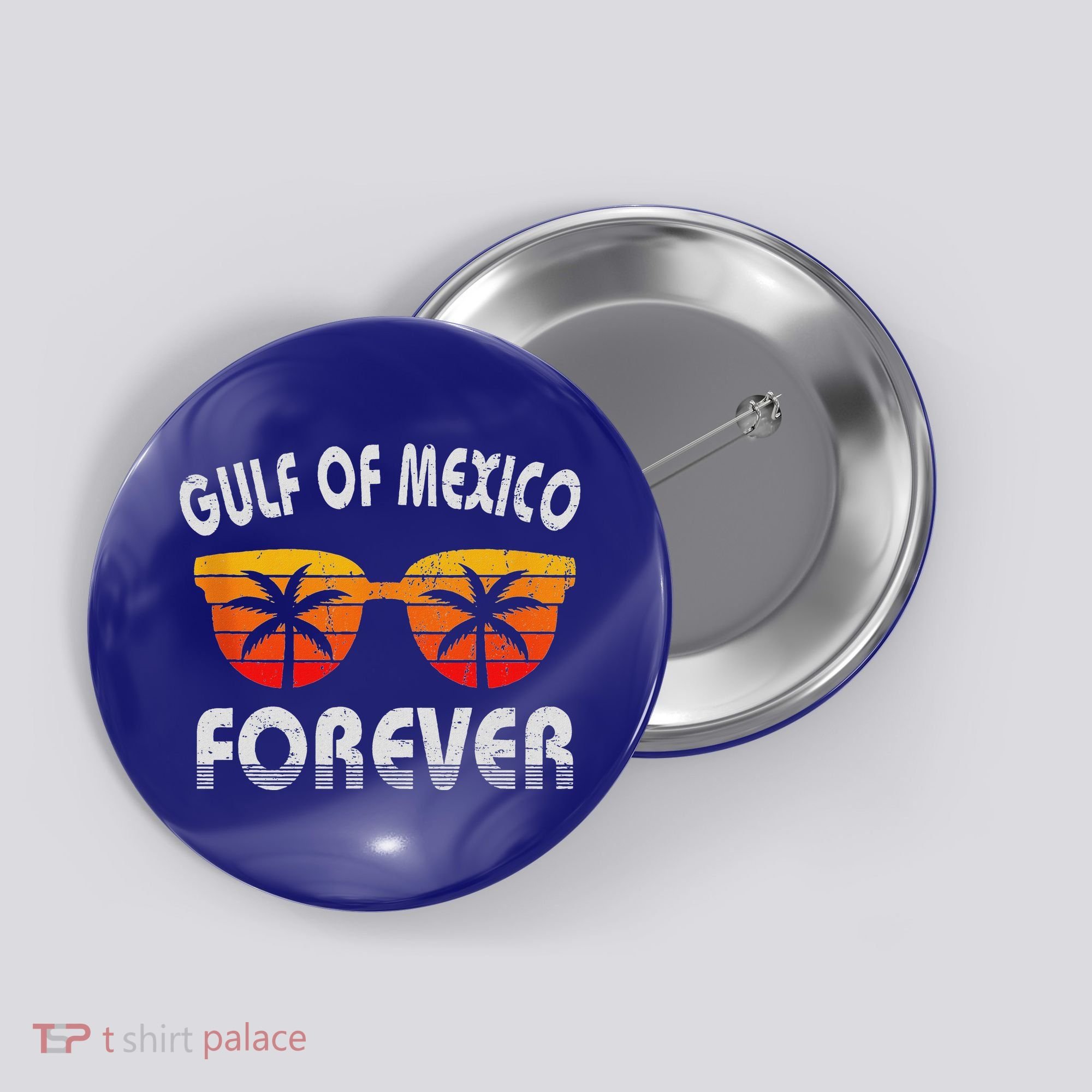 Retro Gulf Of Mexico Forever Button