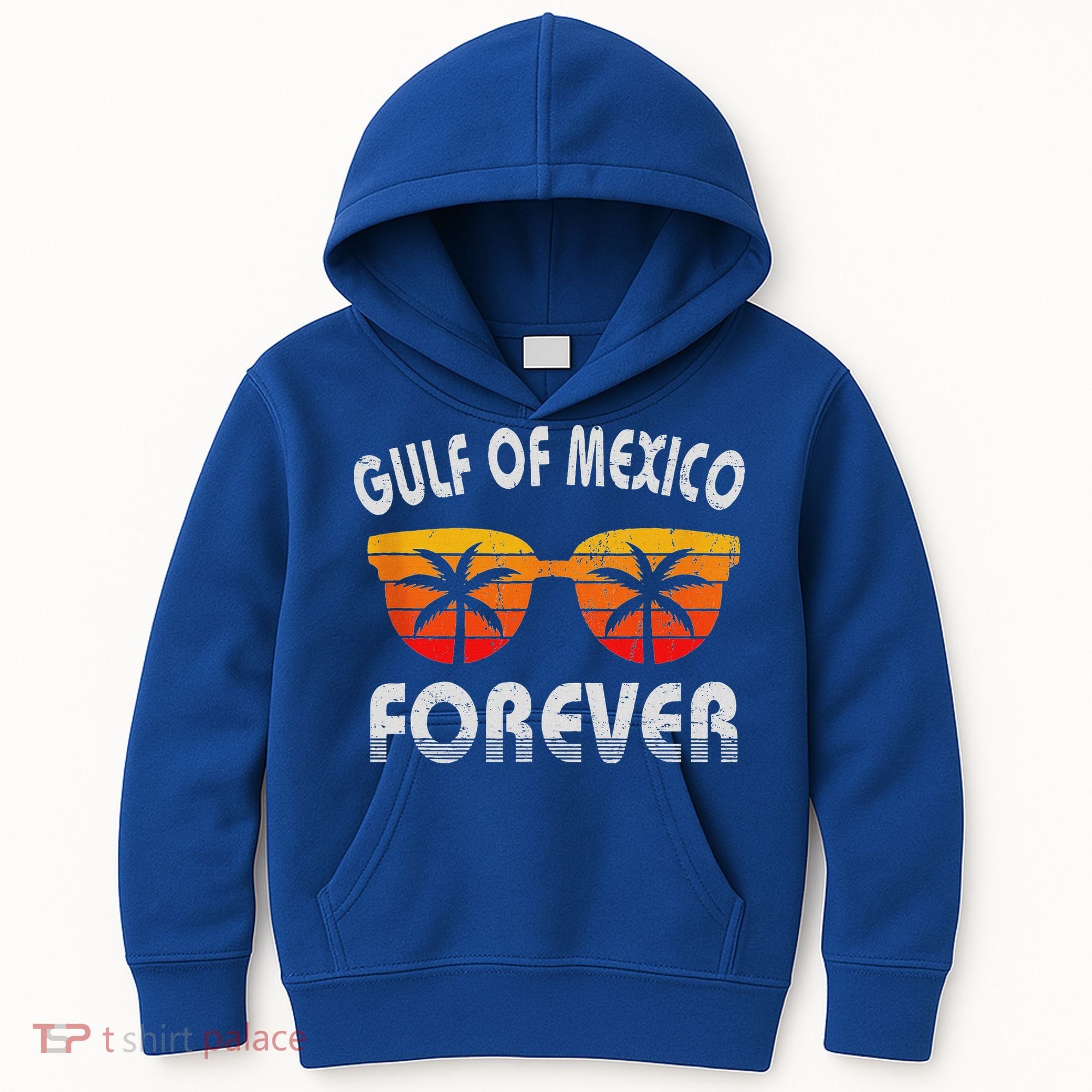 Retro Gulf Of Mexico Forever Kids Hoodie