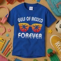 Retro Gulf Of Mexico Forever Kids T-Shirt thumb 3