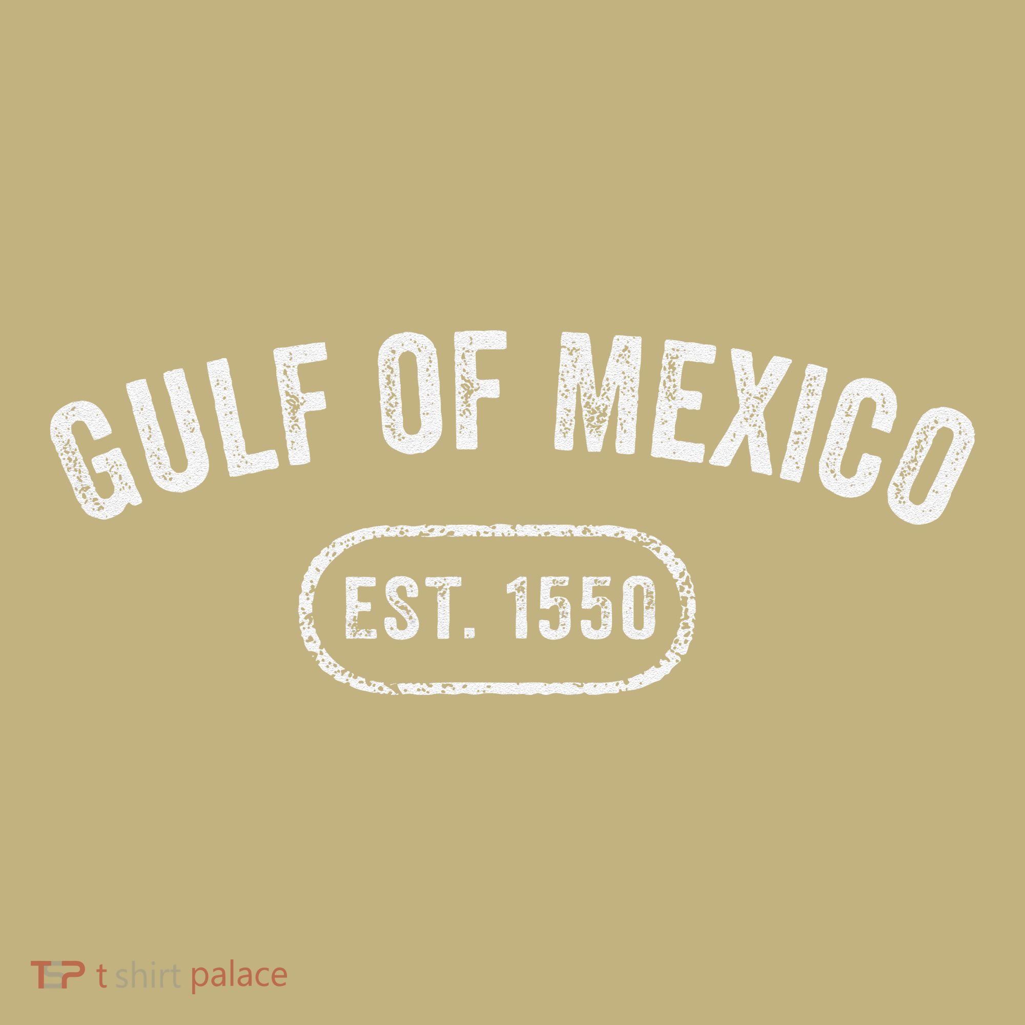 Retro Gulf Of Mexico Est 1550 Mexican Flag For S T-Shirt