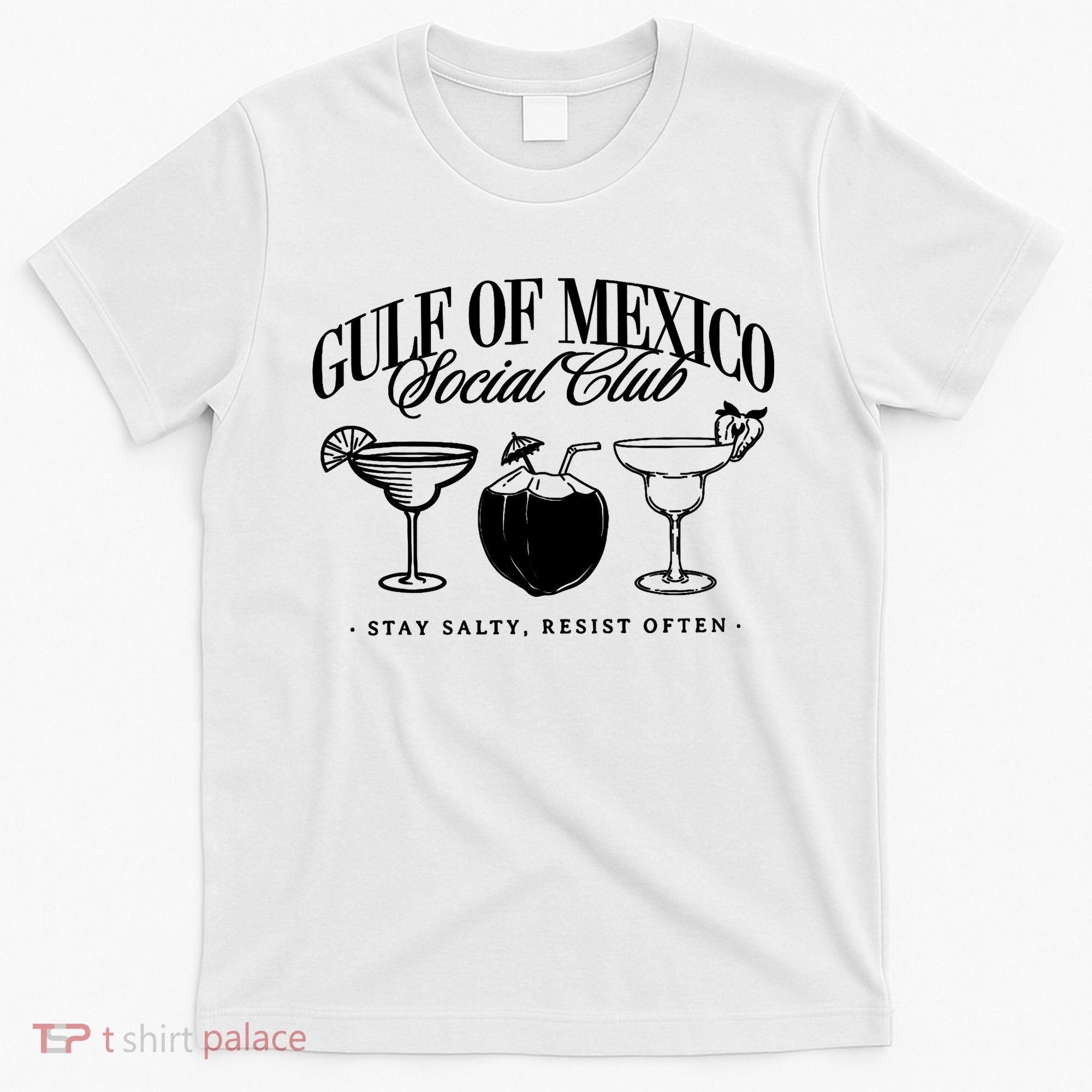Retro Gulf Of Mexico Social Club Progressive Liberal T-Shirt