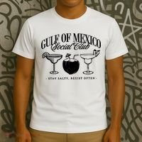 Retro Gulf Of Mexico Social Club Progressive Liberal T-Shirt thumb 3