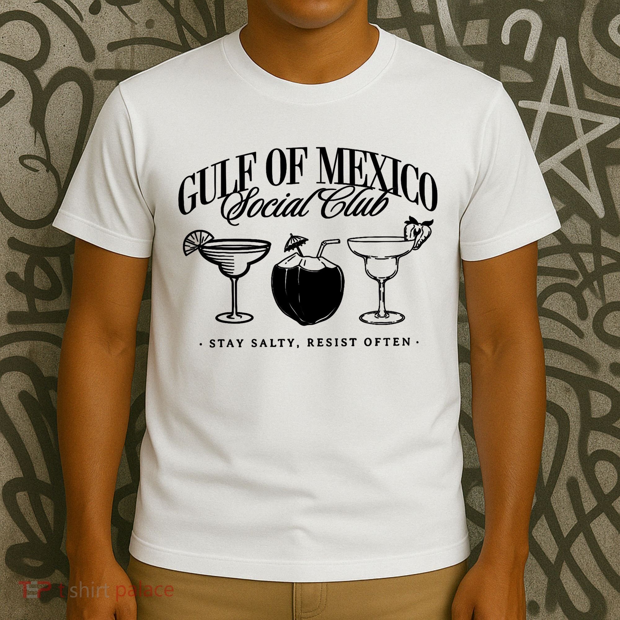 Retro Gulf Of Mexico Social Club Progressive Liberal T-Shirt