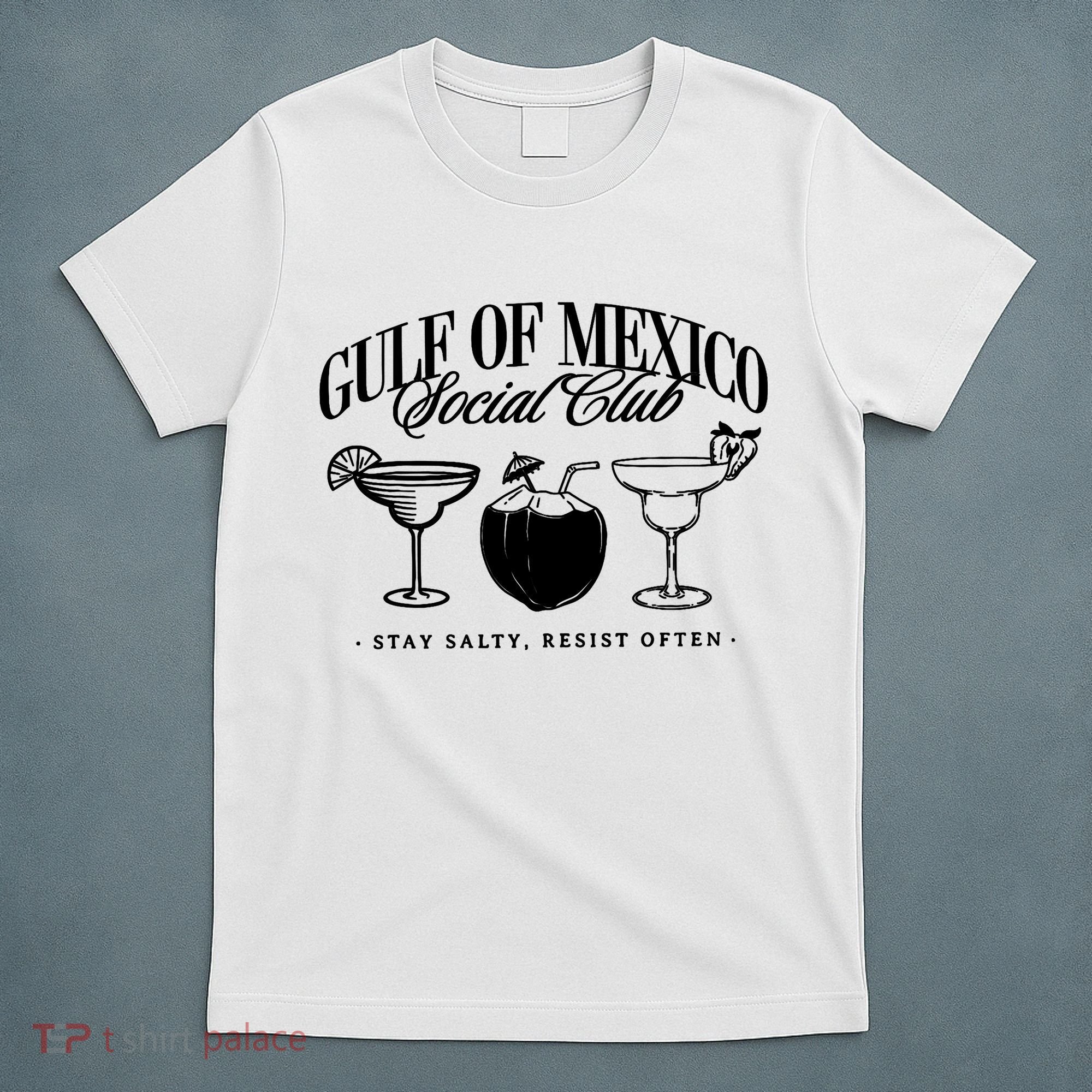Retro Gulf Of Mexico Social Club Progressive Liberal T-Shirt