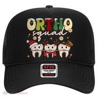 Retro Groovy Ortho Squad Christmas Orthodontist Dentist Gift Hat thumb 0