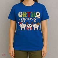 Retro Groovy Ortho Squad Christmas Orthodontist Dentist Gift T-Shirt thumb 4