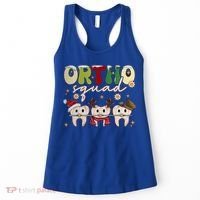 Retro Groovy Ortho Squad Christmas Orthodontist Dentist Gift Women's Tank Top thumb 0