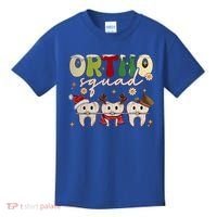 Retro Groovy Ortho Squad Christmas Orthodontist Dentist Gift Kids T-Shirt thumb 0