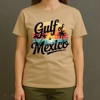 Retro Gulf Of Mexico Patriotic Beach Life Est 1550 T-Shirt thumb 4