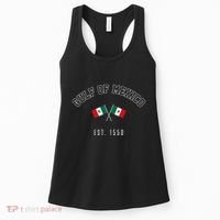 Retro Gulf Of Mexico Est. 1550 Mexican Flag Gulf Forever Women's Tank Top thumb 0