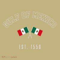Retro Gulf Of Mexico Est. 1550 Mexican Flag Gulf Forever Mousepad thumb 1