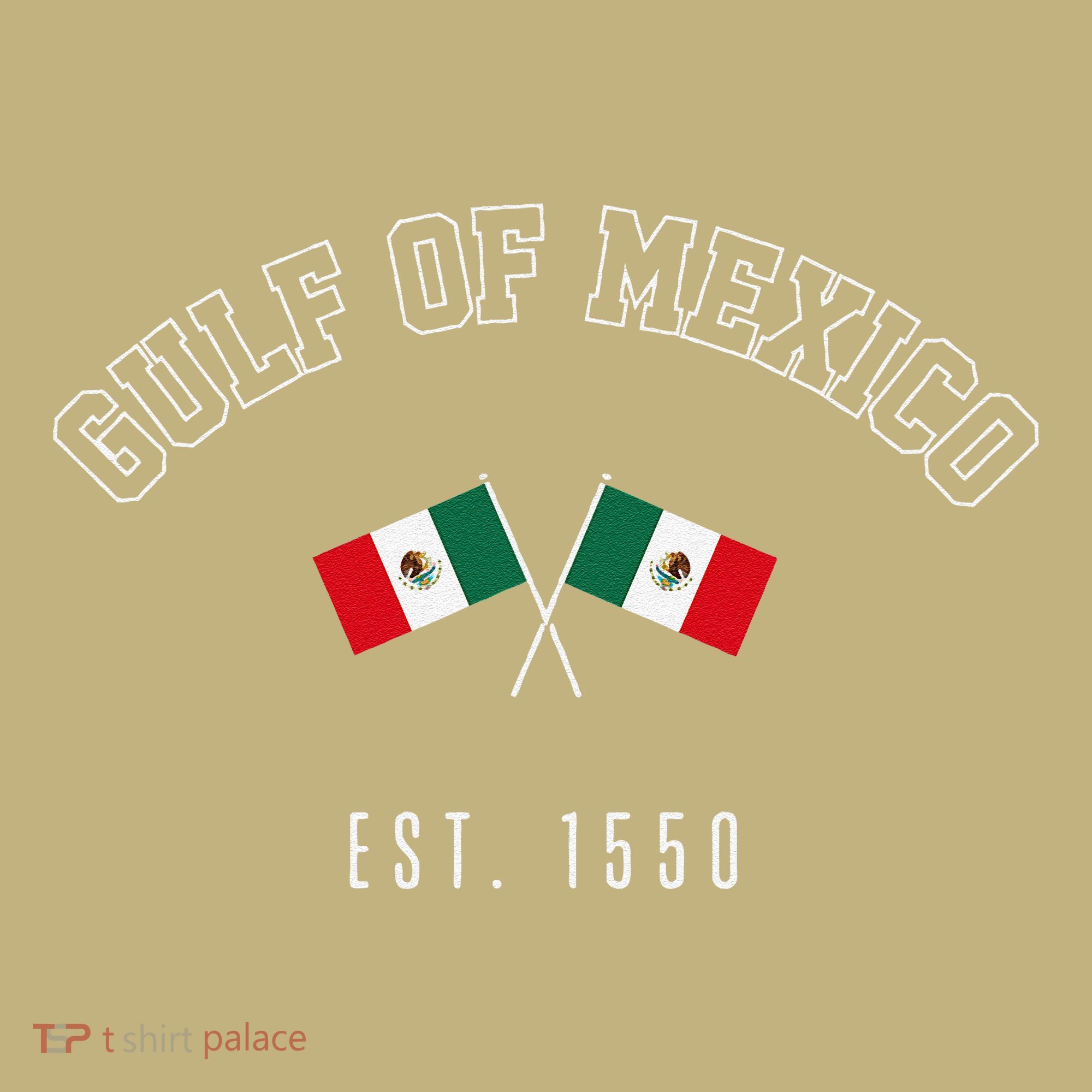 Retro Gulf Of Mexico Est. 1550 Mexican Flag Gulf Forever Mousepad