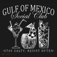 Retro Gulf Of Mexico Social Club Progressive Liberal Women's Hoodie thumb 2