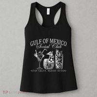Retro Gulf Of Mexico Social Club Progressive Liberal Women's Tank Top thumb 3