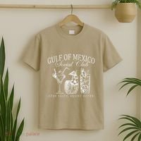 Retro Gulf Of Mexico Social Club Progressive Liberal T-Shirt thumb 2