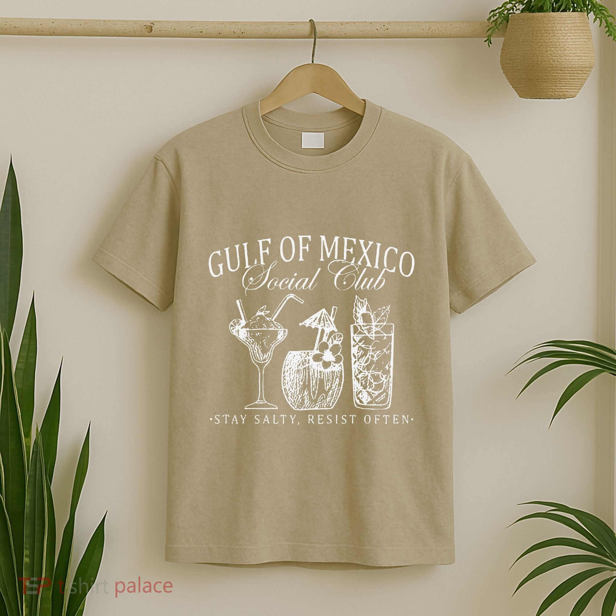 Retro Gulf Of Mexico Social Club Progressive Liberal T-Shirt