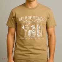 Retro Gulf Of Mexico Social Club Progressive Liberal T-Shirt thumb 3