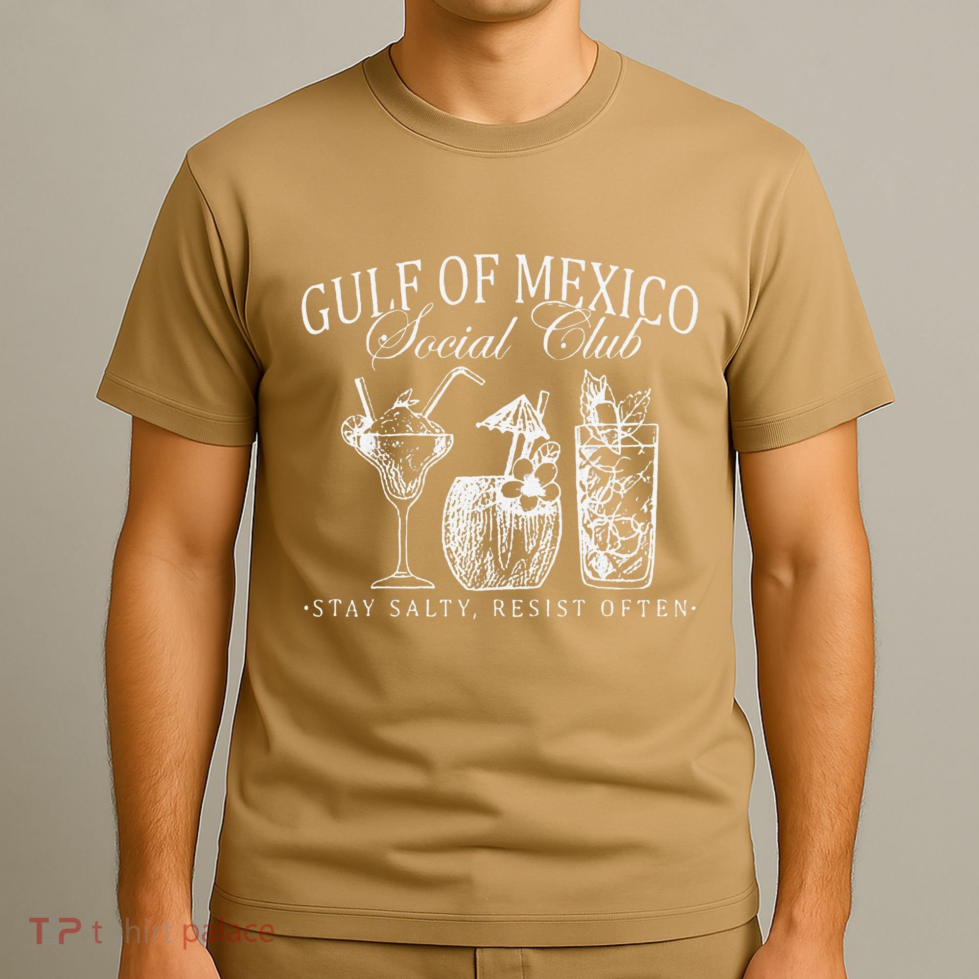 Retro Gulf Of Mexico Social Club Progressive Liberal T-Shirt