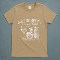 Retro Gulf Of Mexico Social Club Progressive Liberal T-Shirt thumb 5