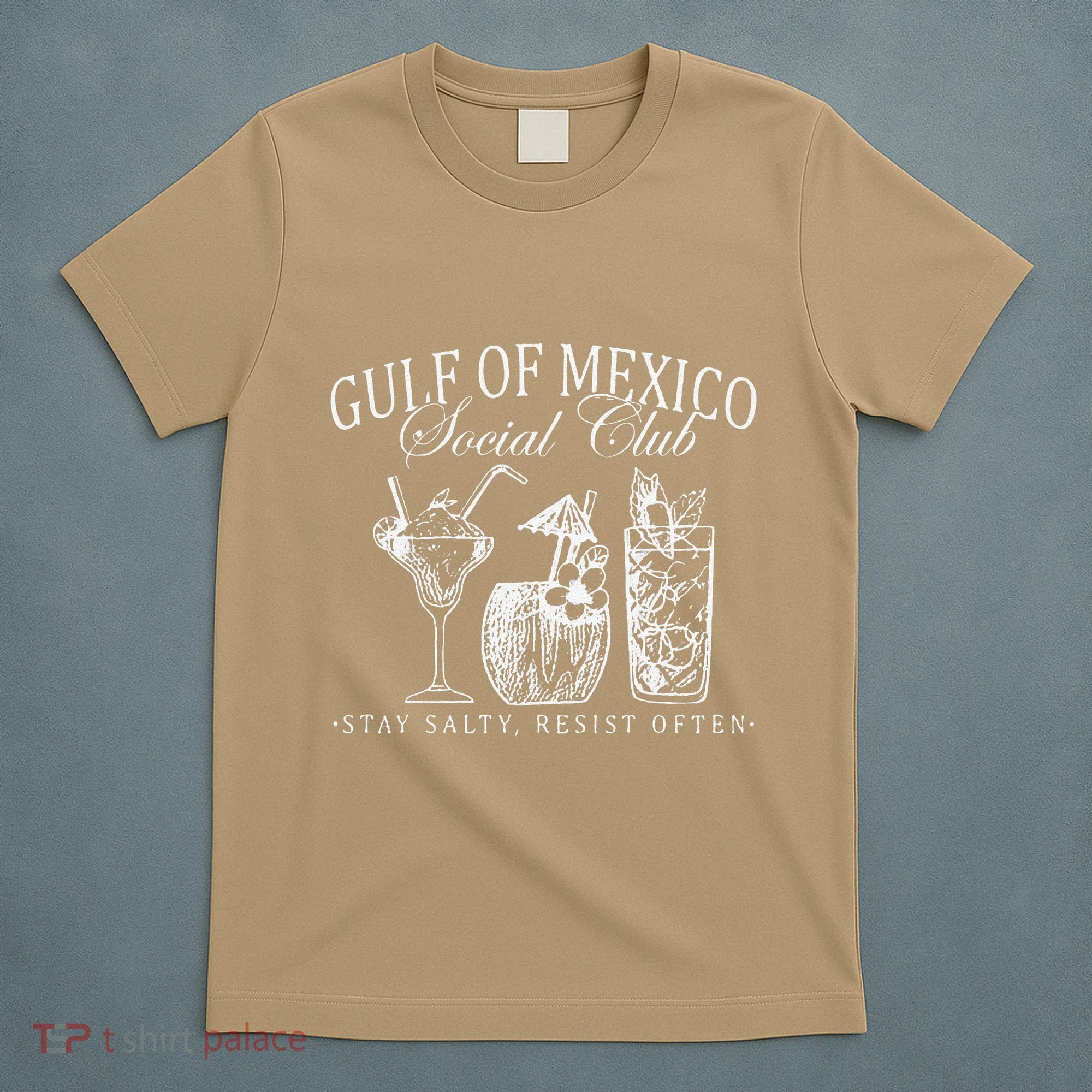 Retro Gulf Of Mexico Social Club Progressive Liberal T-Shirt