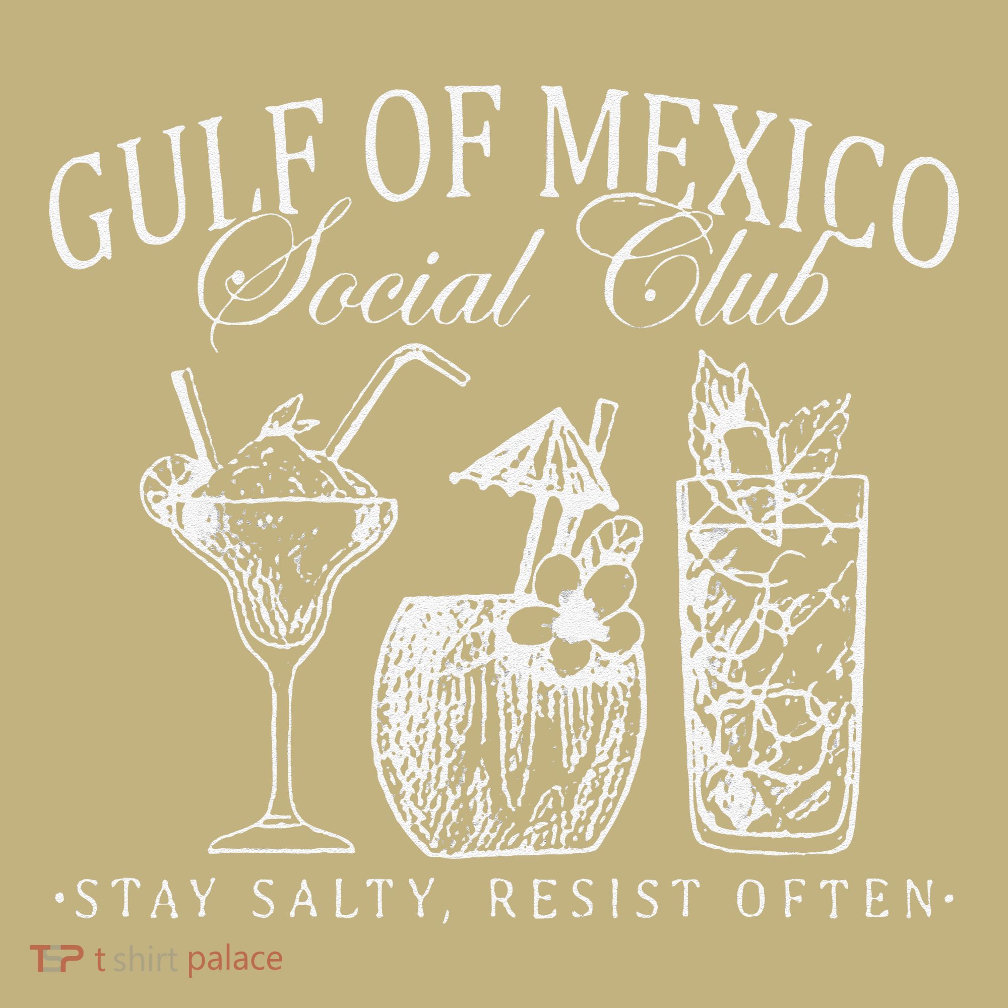Retro Gulf Of Mexico Social Club Progressive Liberal T-Shirt