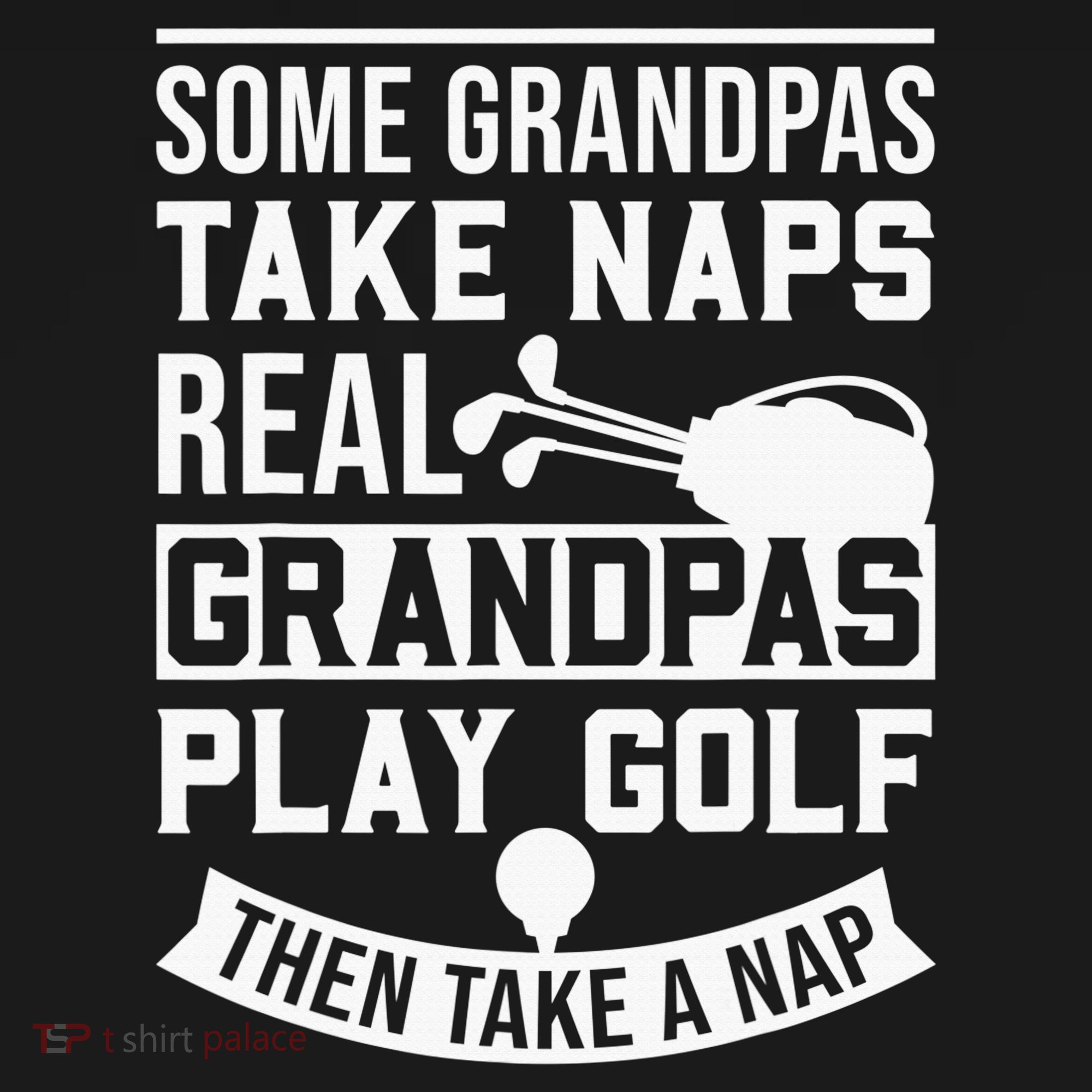 Real Grandpas Play Golf Funny Golf Grandpa Gifts Golfers Coaster