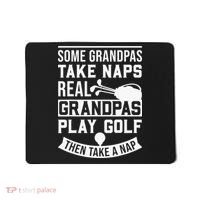 Real Grandpas Play Golf Funny Golf Grandpa Gifts Golfers Mousepad thumb 0