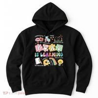 Retro Groovy Play Is Learning Kindergarten Teacher Daycare Hoodie thumb 0