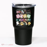Retro Groovy Play Is Learning Kindergarten Teacher Daycare Tumbler thumb 0