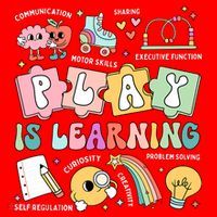 Retro Groovy Play Is Learning Kindergarten Teacher Daycare Santa Hat thumb 1
