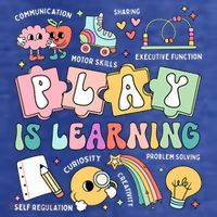 Retro Groovy Play Is Learning Kindergarten Teacher Daycare Women's T-Shirt thumb 6