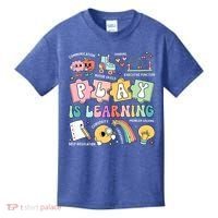 Retro Groovy Play Is Learning Kindergarten Teacher Daycare Kids T-Shirt thumb 0