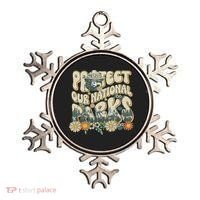 Retro Groovy Protect Our National Parks Bear Funny Ornament thumb 0