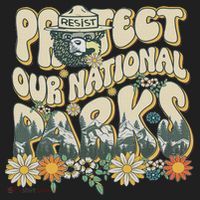 Retro Groovy Protect Our National Parks Bear Funny Hat thumb 2
