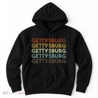 Retro Gettysburg Pennsylvania 80s Style Hoodie thumb 0