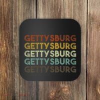 Retro Gettysburg Pennsylvania 80s Style Coaster thumb 0