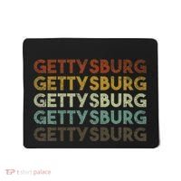 Retro Gettysburg Pennsylvania 80s Style Mousepad thumb 0