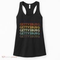Retro Gettysburg Pennsylvania 80s Style Women's Tank Top thumb 0