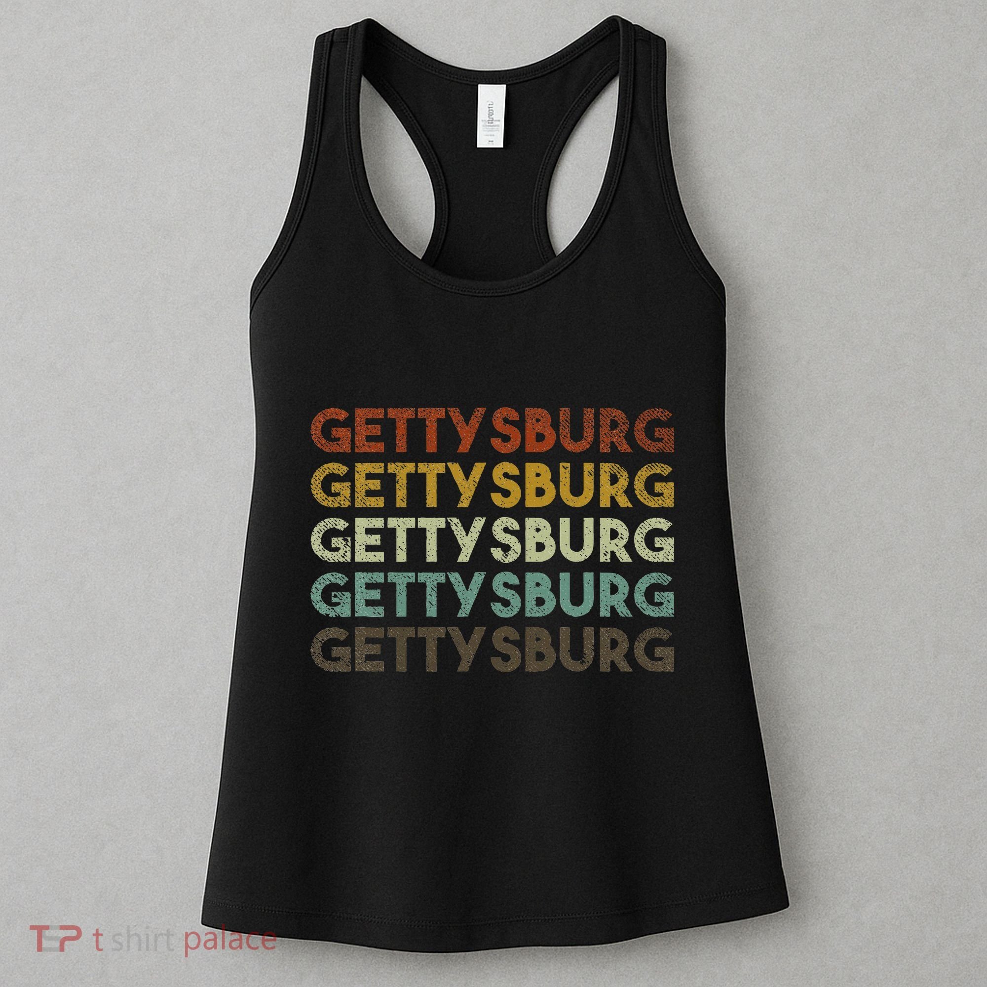 Retro Gettysburg Pennsylvania 80s Style Women's Tank Top